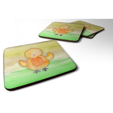 Chicken Watercolor Foam Coasters - Set Of 4